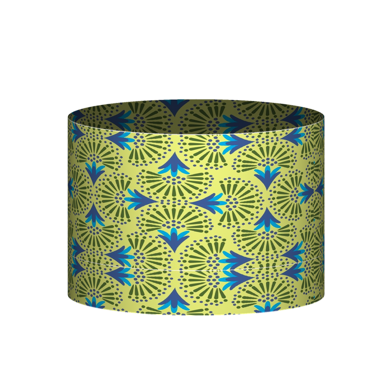 Drum Cornflower — Citron lamp shade