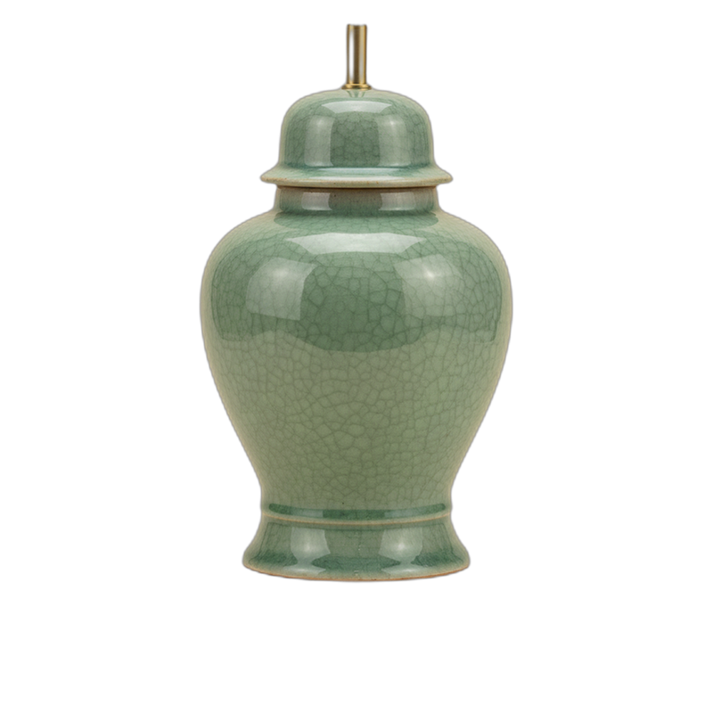 Celadon Temple Jar