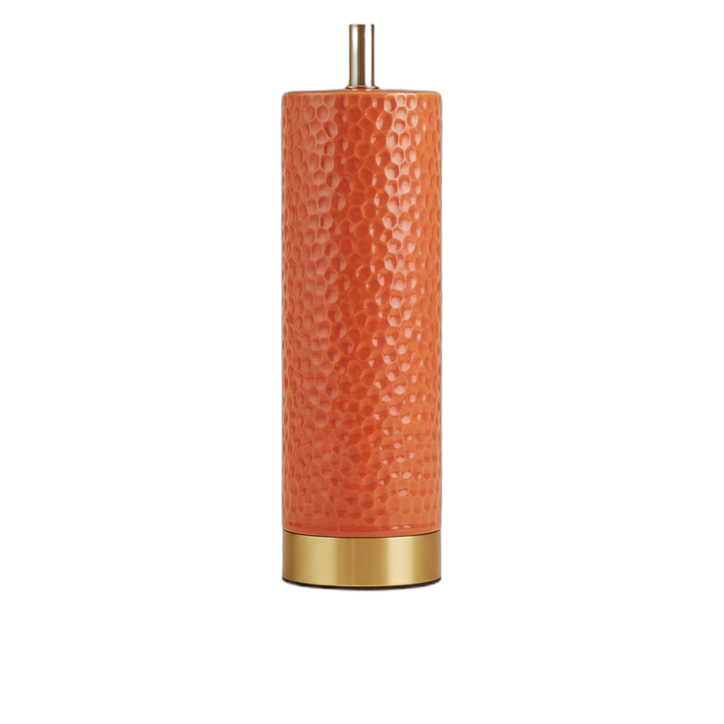 Coral Hammered Cylinder