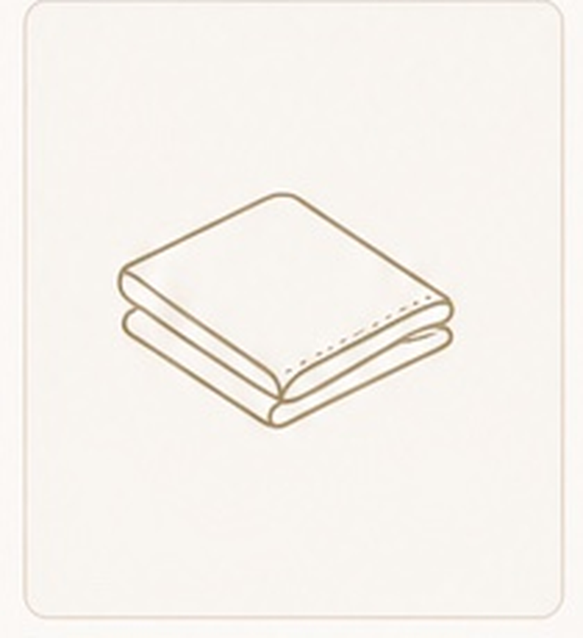Folded microfiber cloth icon