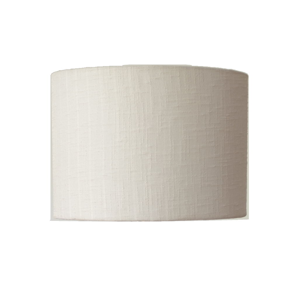 Drum Linen Ivory handcrafted lampshade