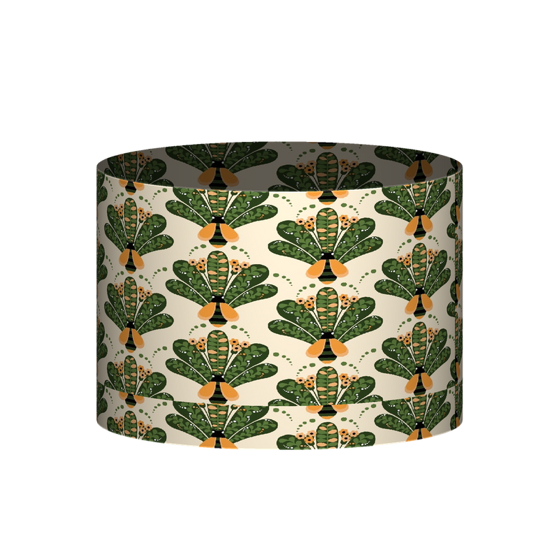 Drum Botanical — Sage lamp shade