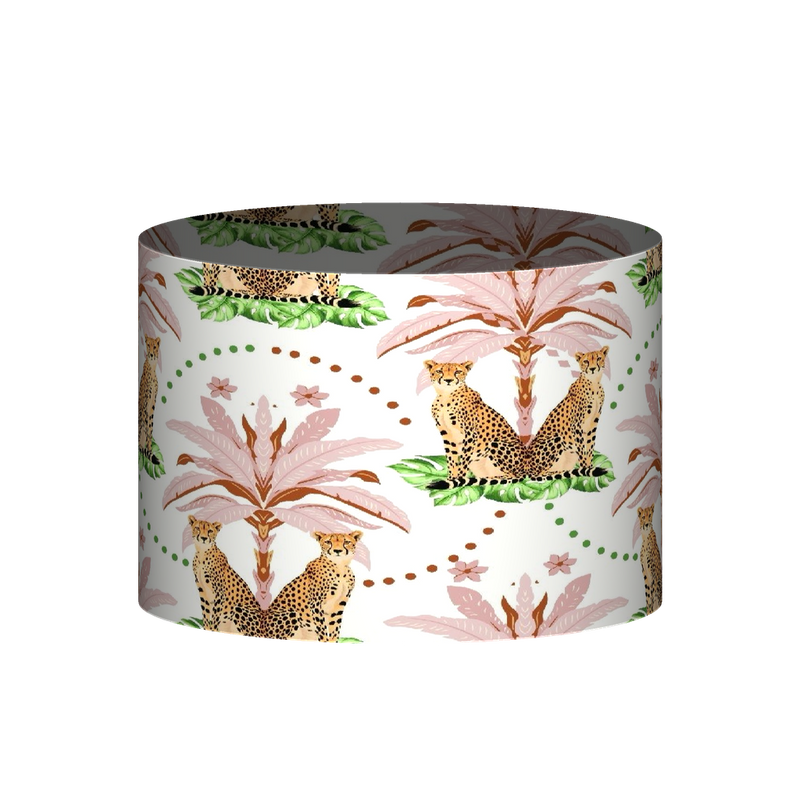 Drum Cheetah — Ivory lamp shade