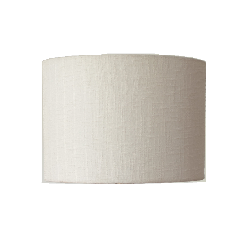 Drum Linen — Ivory lamp shade